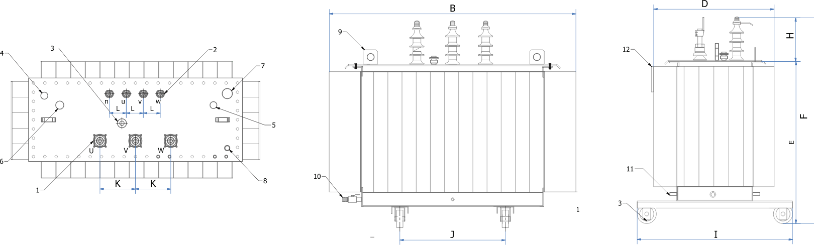 200KVA 3-Phase hermetically sealed oil immersed distribution transformer 200KVA 3-Phase hermetically sealed oil immersed distribution transformer